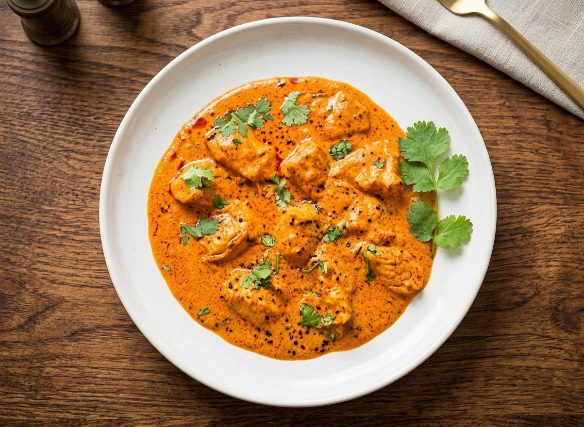 Chicken tikka masala at Saanjh 24-7 Restaurant in Winnipeg, MB